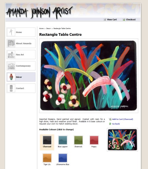 Amanda Johnson Artist Decor Items