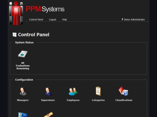 PPM Systems Administrator Control Panel